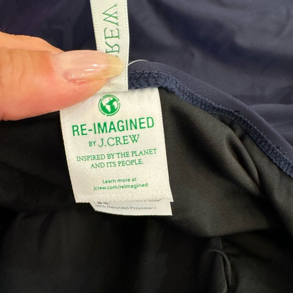 J. Crew NWT Bow One Shoulder One Piece Swimsuit Size 22 Navy Blue - Picture 9 of 13